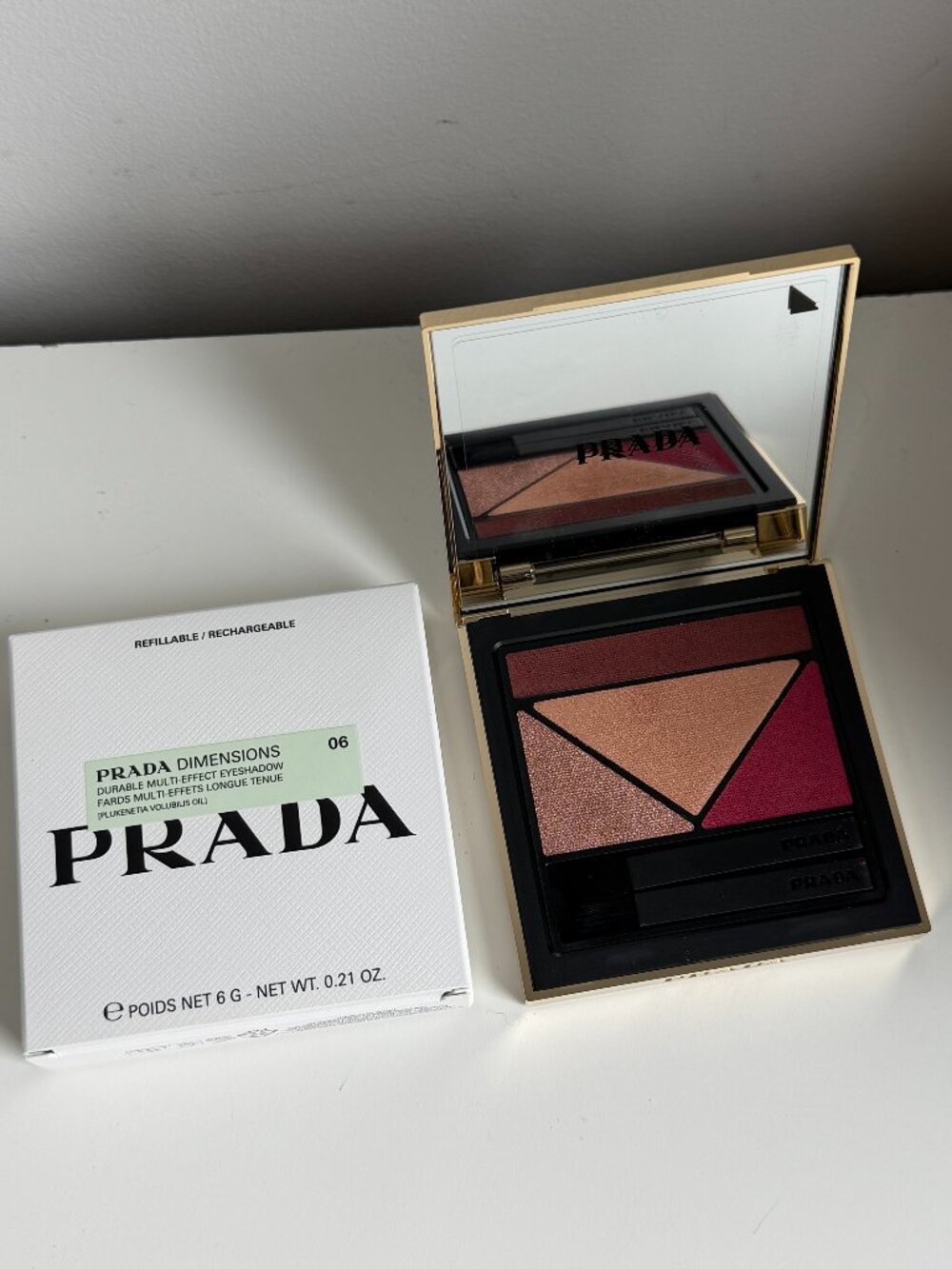 NWT Prada Dimensions Eyeshadow Palette 06 Pulp